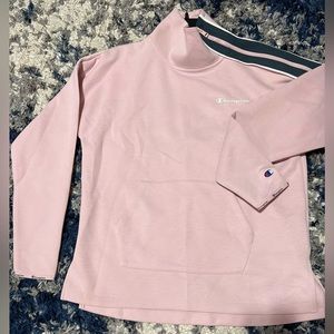Champion Women's Mock-Neck Zip Sweatshirt - Small